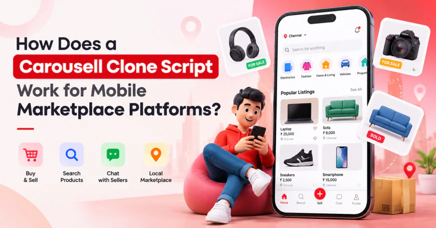 How Does a Carousell Clone Script Work for Mobile Marketplace Platforms?