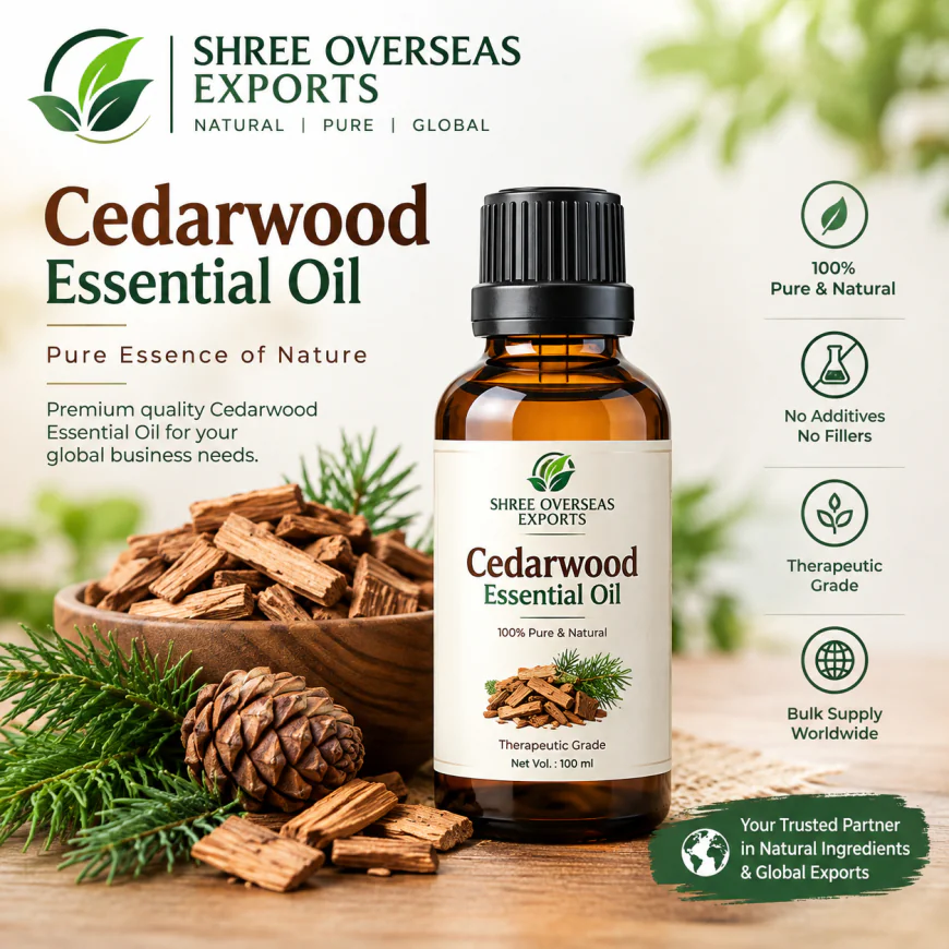 Cedarwood Essential Oil Manufacturer India – Reliable Bulk & Private Label Supply