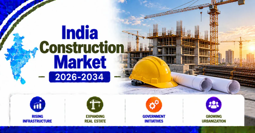 India Construction Market 2026–2034 | Infrastructure Investment, Urbanization & Industry Growth