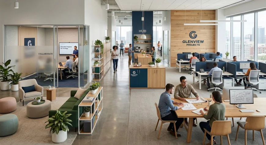 How can you create a more productive workplace design in Glenview?