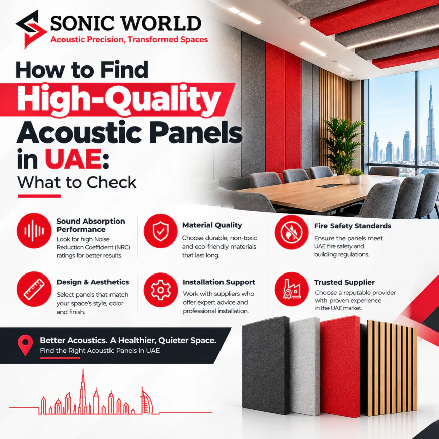 How to Find High-Quality Acoustic Panels in UAE: What to Check