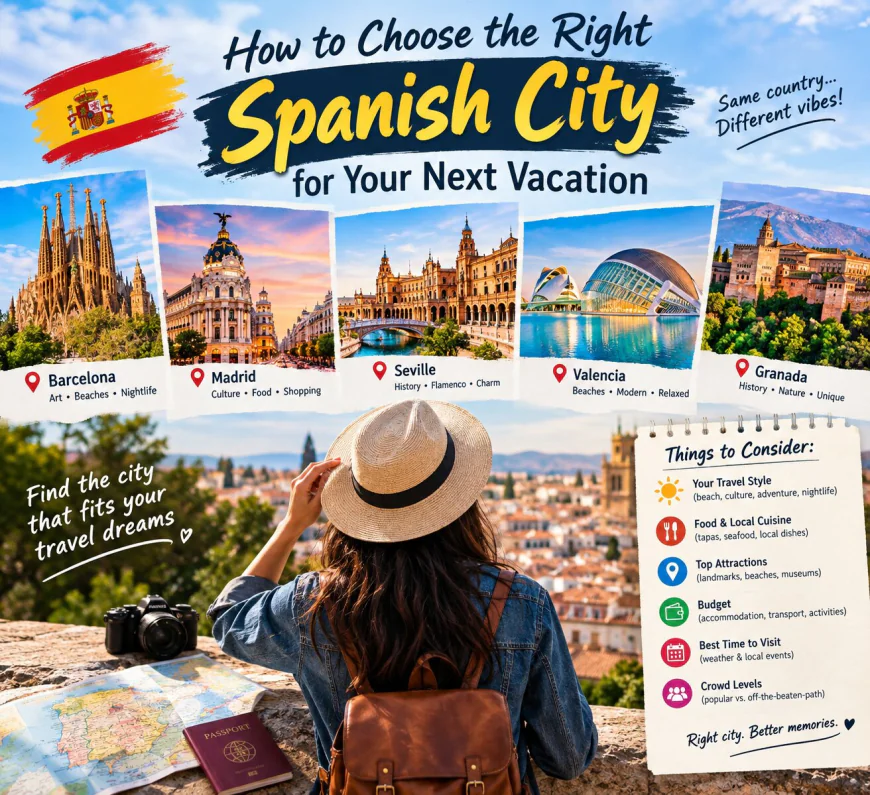 How to choose the right Spanish City for your next Vacation