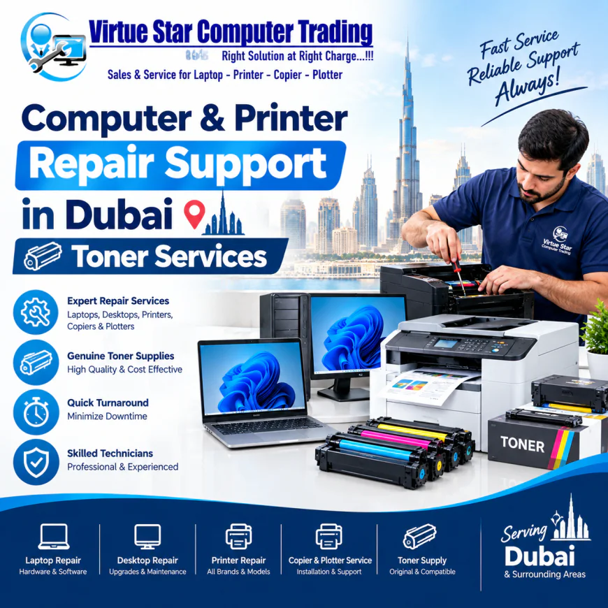 Computer & Printer Repair Support in Dubai | Toner Services
