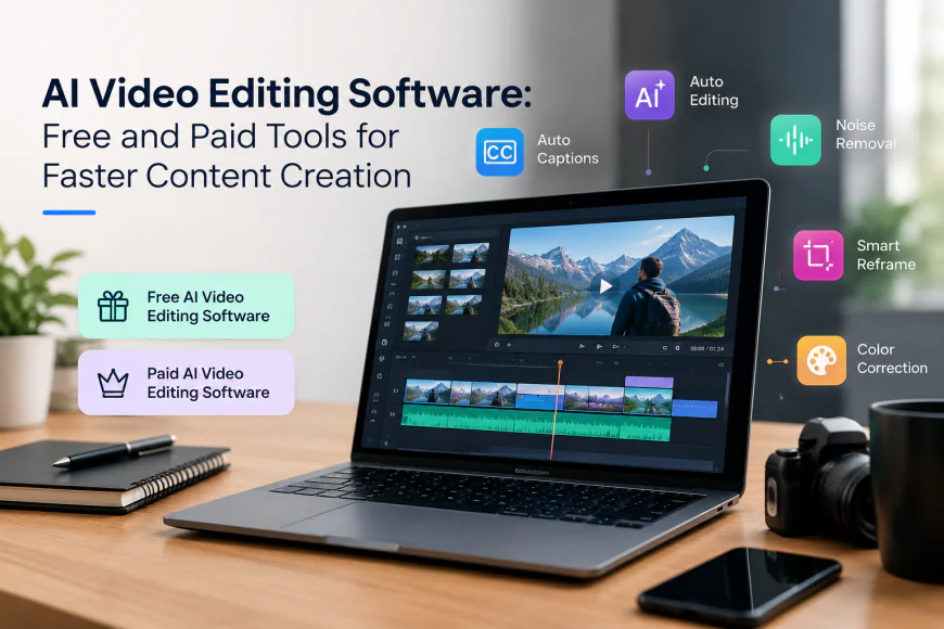 AI Video Editing Software: Free and Paid Tools for Faster Content Creation
