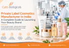 Private Label Cosmetics Manufacturer in India: A Complete Guide to Launching Your Beauty Brand