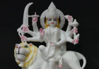 Durga Mata Marble Murti for Home: Custom Marble Sculptures