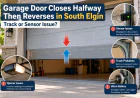 Garage Door Closes Halfway Then Reverses in South Elgin: Track or Sensor Issue?
