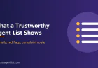 What a Trustworthy Agent List Should Show You