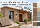 How to Match Kota Brown Stone with Different Wall and Exterior Colours