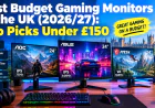 Best Budget Gaming Monitors in the UK Under £150 (2026 Guide)
