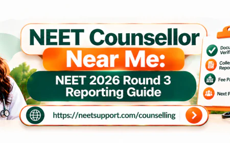 NEET Counsellor Near Me: NEET 2026 Round 3 Reporting Guide