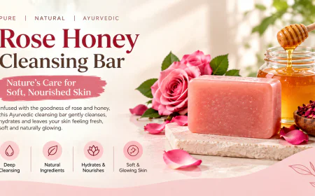 Ayurvedic Rose Honey Soap for Deep Moisturization and Soft Skin
