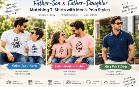 Father-Child Matching T-Shirts and Polo Styles for Everyday Moments