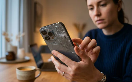What Should I Do If My Smartphone Back Glass Is Cracked?