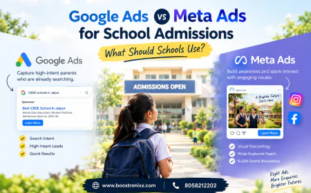 Google Ads vs Meta Ads for School Admissions: What Should Schools Use?