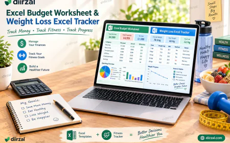 Excel Budget Worksheet & Weight Loss Excel Tracker