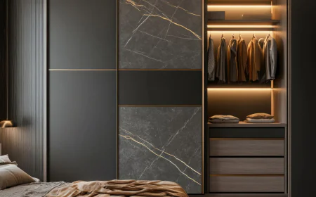 Veneer Sliding Wardrobe: Elegant, Space-Saving, and Functional Storage