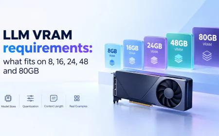 LLM VRAM requirements: what fits on 8, 16, 24, 48 and 80GB
