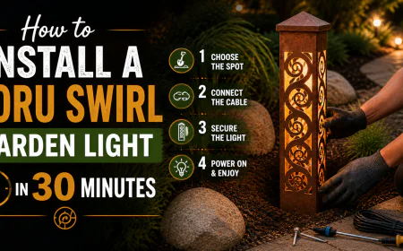 How to Install a Koru Swirl Garden Light in 30 Minutes