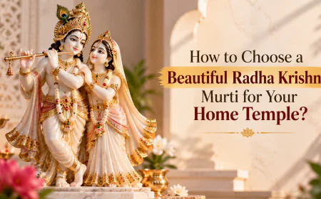 How to Choose a Beautiful Radha Krishna Murti for Your Home Temple?