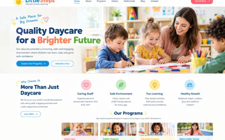 Why Use Daycare Website Templates for Your Childcare Business Website?