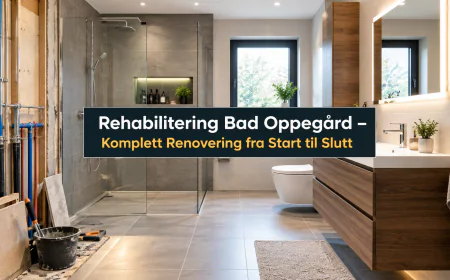 Rehabilitering Bad Oppegård – Komplett Renovering fra Start til Slutt