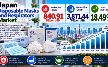 Japan Disposable Masks and Respirators Market Trends, Growth and Industry Growth Analysis 2026–2034