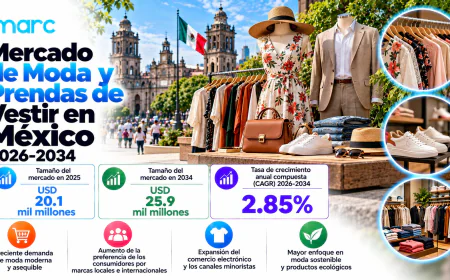 Tendencias, demanda y análisis del crecimiento del mercado de moda y prendas de vestir en México 2026-2034