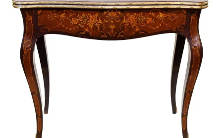 French Marquetry Games Table Card Chess Louis XV Style