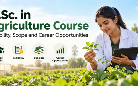 B.Sc. in Agriculture Course: Eligibility, Scope and Career Opportunities