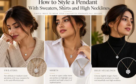 How to Style a Pendant With Sweaters, Shirts and High Necklines
