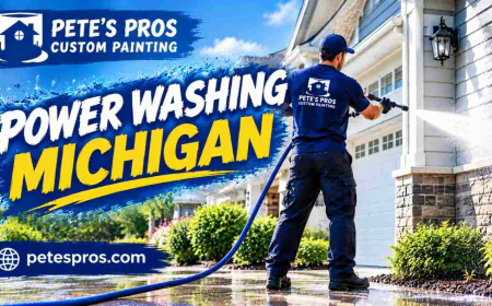 Power Washing Michigan: Benefits of Residential Pressure Washing Services