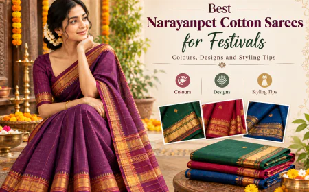 Best Narayanpet Cotton Sarees for Festivals: Colours Designs and Styling Tips