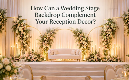 How Can a Wedding Stage Backdrop Complement Your Reception Decor?