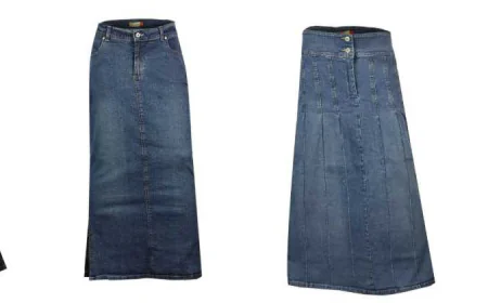 Knee-Length Denim Skirts for Everyday Women's Style