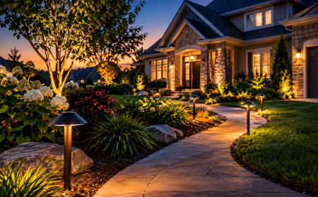 How Professional Landscaping Lights Near Me Can Improve Safety and Style