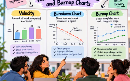 Agile Metrics: Velocity, Burndown Charts and Burnup Charts