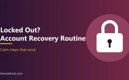 Locked Out? A Calm Account Recovery Routine That Works