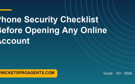 Phone Security Checklist Before Opening Any Online Account