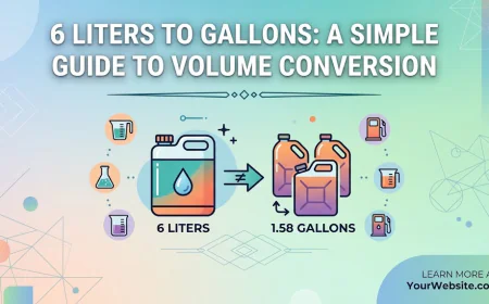6 Liters to Gallons: A Simple Guide to Volume Conversion