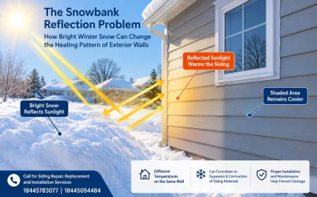 The Snowbank Reflection Problem: How Bright Winter Snow Can Change the Heating Pattern of Exterior Walls
