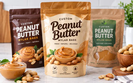 Custom Peanut Butter Mylar Bags for Safe Storage