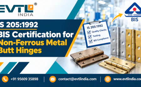IS 205:1992: BIS Certification for Non-Ferrous Metal Butt Hinges