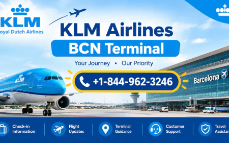 1-844-962-3246 KLM Airlines BCN Terminal