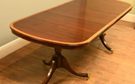 Timeless Elegance: The Regency-Style Extending Mahogany Dining Table