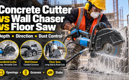 Concrete Cutter, Wall Chaser or Floor Saw: Which One Your Site Needs
