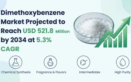 Dimethoxybenzene Market Projected to Reach USD 521.8 Million by 2034 at 5.3% CAGR