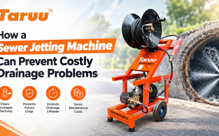 How a Sewer Jetting Machine Can Prevent Costly Drainage Problems