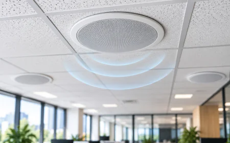 How Drop Ceiling Speakers Work in Commercial Spaces