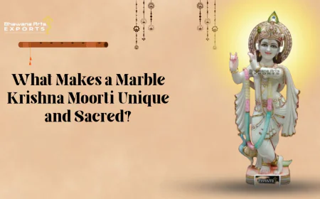 What Makes a Marble Krishna Moorti Unique and Sacred?